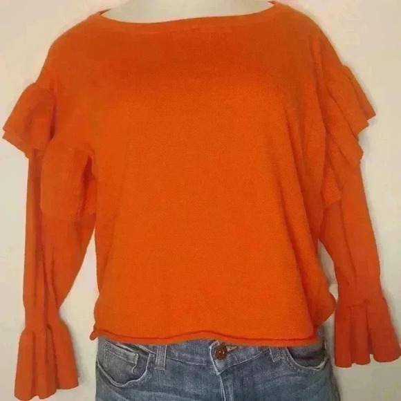 UMGEE Ruffle Sleeve Sweater,  Size S - Picture 1 of 3